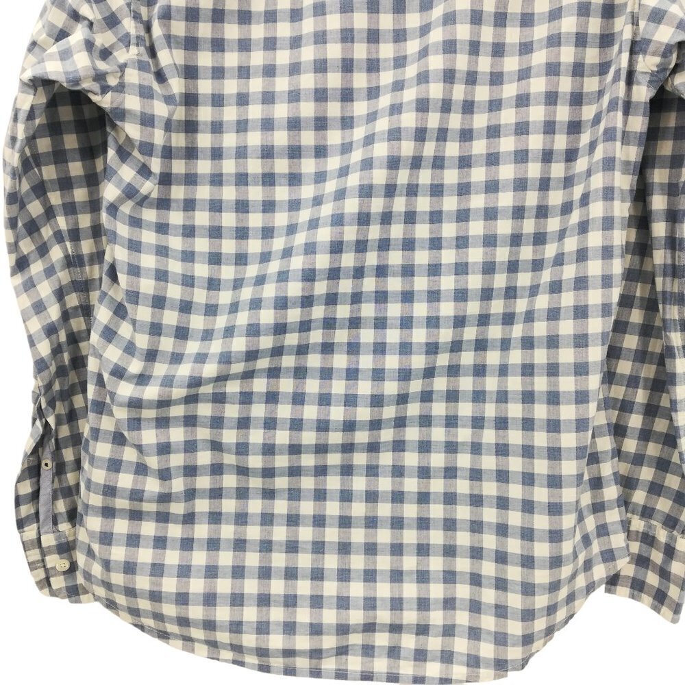 Bonobos Slim Fit Stretch Plaid Button Down Shirt Size S Blue White Gingham - Picture 8 of 10